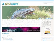 Tablet Screenshot of kinecours.com